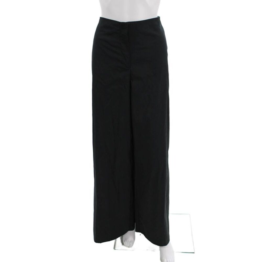 Marella Women Dress Pants Black Cotton Polyamide Elastane Size 10